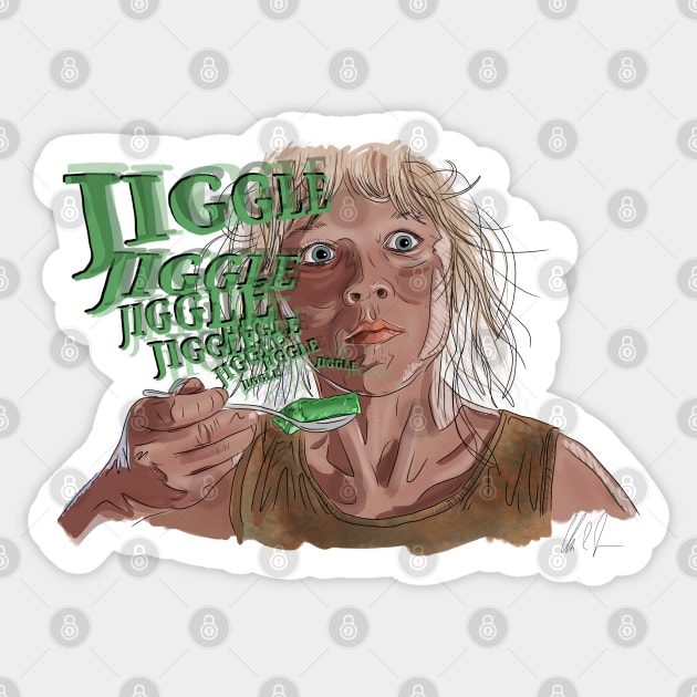 Jurassic Park: Jello Jiggle Sticker by 51Deesigns